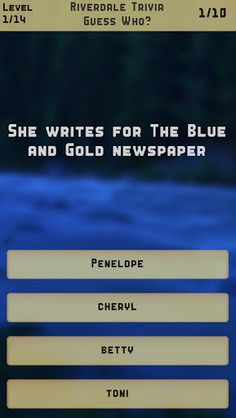 Riverdale Trivia Quiz - Screenshot 1
