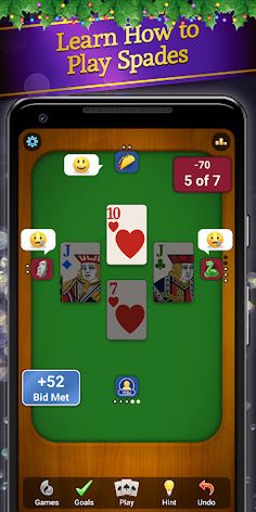 Spades Classic Card Game - Screenshot 1