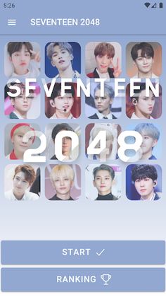 SEVENTEEN 2048 Game - Screenshot 1