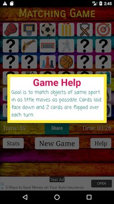 Sports Matching Game - Screenshot 3
