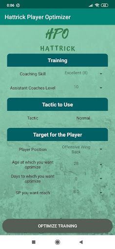 Hattrick Player Optimizer - Screenshot 4