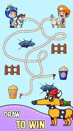 Dog Rush: Draw Long Nose - Screenshot 1