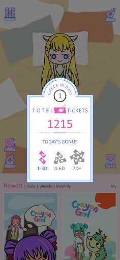 Crayon Girl - Screenshot 1