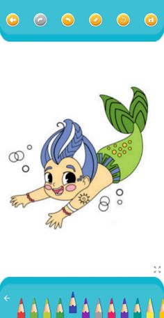 Game Mermaid - Coloring Prince - Screenshot 4