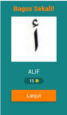tebak nama huruf hijaiyah - Screenshot 2