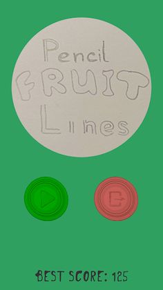 Pencil Fruit Lines - Screenshot 1