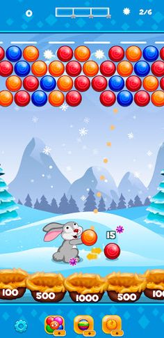 Bubble Shooter Bunny Game - Screenshot 1