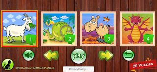Spectacular Animals Puzzles - Screenshot 1