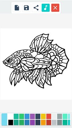 Ornamental Fish Coloring - Screenshot 2