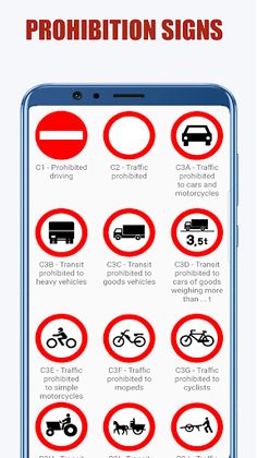 Road signs and meanings - Screenshot 1