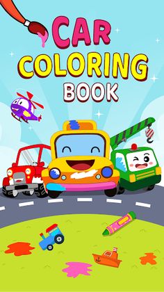 Cars Coloring Book Kids Game - Screenshot 1