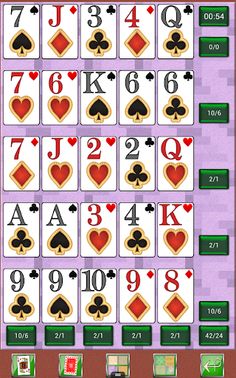 Poker Solitaire card game. - Screenshot 4
