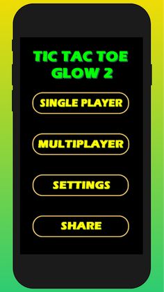 Tic Tac Toe Glow 2 player - Screenshot 1