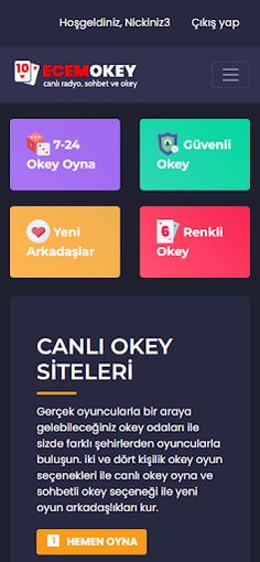 EcemOkey.Com - Düz Okey Oyna - Screenshot 1