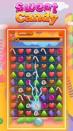 Sweet Candy Match 3 Games - Screenshot 4