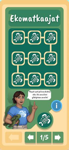 Turtle Tap: Ekomatkaajat Peli - Screenshot 3