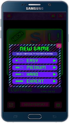 Neon Sudoku - Screenshot 3