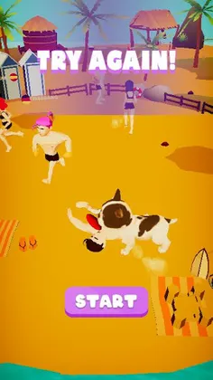 Beach Frisbee 3D - Screenshot 1
