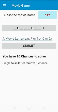 Movie Game - Screenshot 2