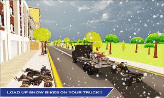 Snowmobile Transport Truck 3D - Screenshot 2