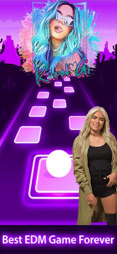 Karol G Música Tiles hop Piano - Screenshot 2