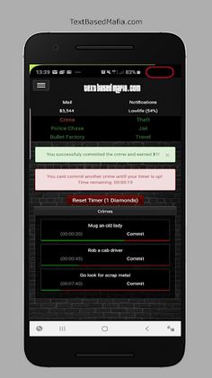 Text Based Mafia - Screenshot 1