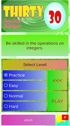 THIRTY: Operation on Integers  - Screenshot 1