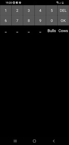 Bulls and Cows - Screenshot 1