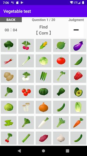 Vegetable test - Screenshot 2