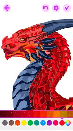 Magic Dragon Coloring Book - Screenshot 3