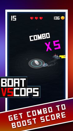 Boat vs Cops - Screenshot 2