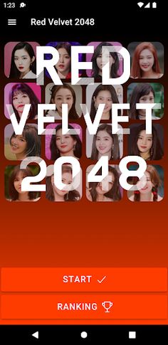Red Velvet 2048 Game - Screenshot 1
