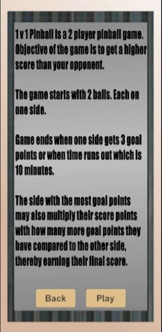 1 v 1 Pinball - Screenshot 2