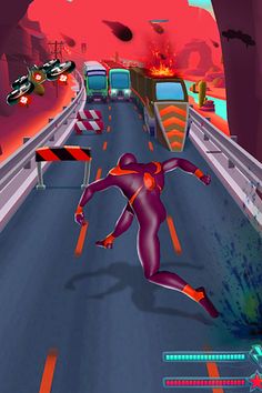 Spider Hero Subway Rush Man - Screenshot 4