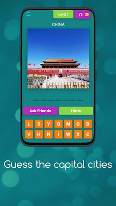 Guess the capital cities - Screenshot 1