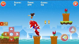 Spider Bleu hedgehog Adventure - Screenshot 1