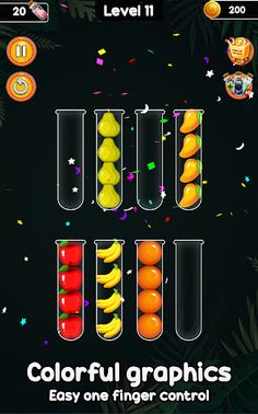 Crazy Fruit Sort Challenge 3D - Screenshot 1