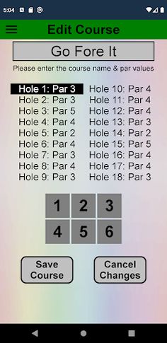 Golf Scorekeeper - Screenshot 3