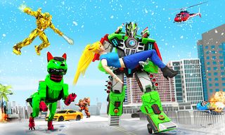 Police Robot Dog Car Transform - Screenshot 2