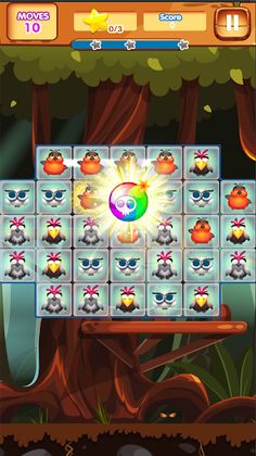 Jungle Birds Match Puzzle - Screenshot 1