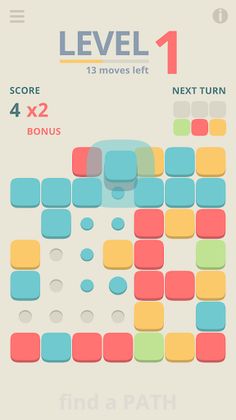PATH: logic puzzle color block - Screenshot 1
