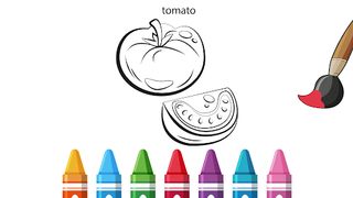 Fruits And Vegetables Coloring - Screenshot 3