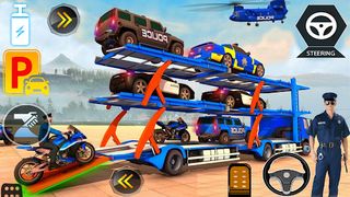 Police Car Transporter USA Pro - Screenshot 1