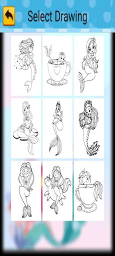 Little Mermaid Coloring - Screenshot 3