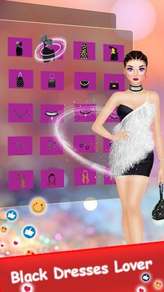 Black Fashion Dress Up Lover - Screenshot 3