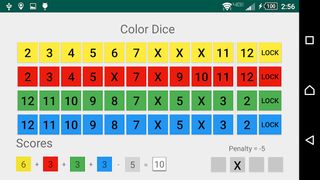 Color Dice Score Card - Screenshot 2