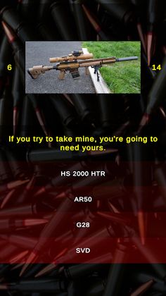 Marksman Sniper Rifle Quiz - Screenshot 2