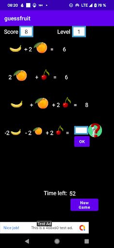 Fruits logical IQ test - Screenshot 2