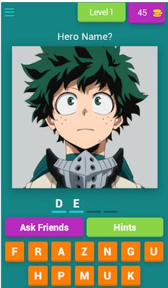 My Hero Academia Quiz - Screenshot 1