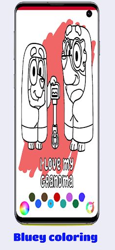 Coloring BOOK Bluey - Screenshot 1